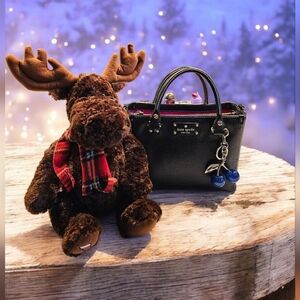 KATE SPADE WELLESLEY QUINN HANDBAG CROSSBODY SATCHEL IN BLACK PINK